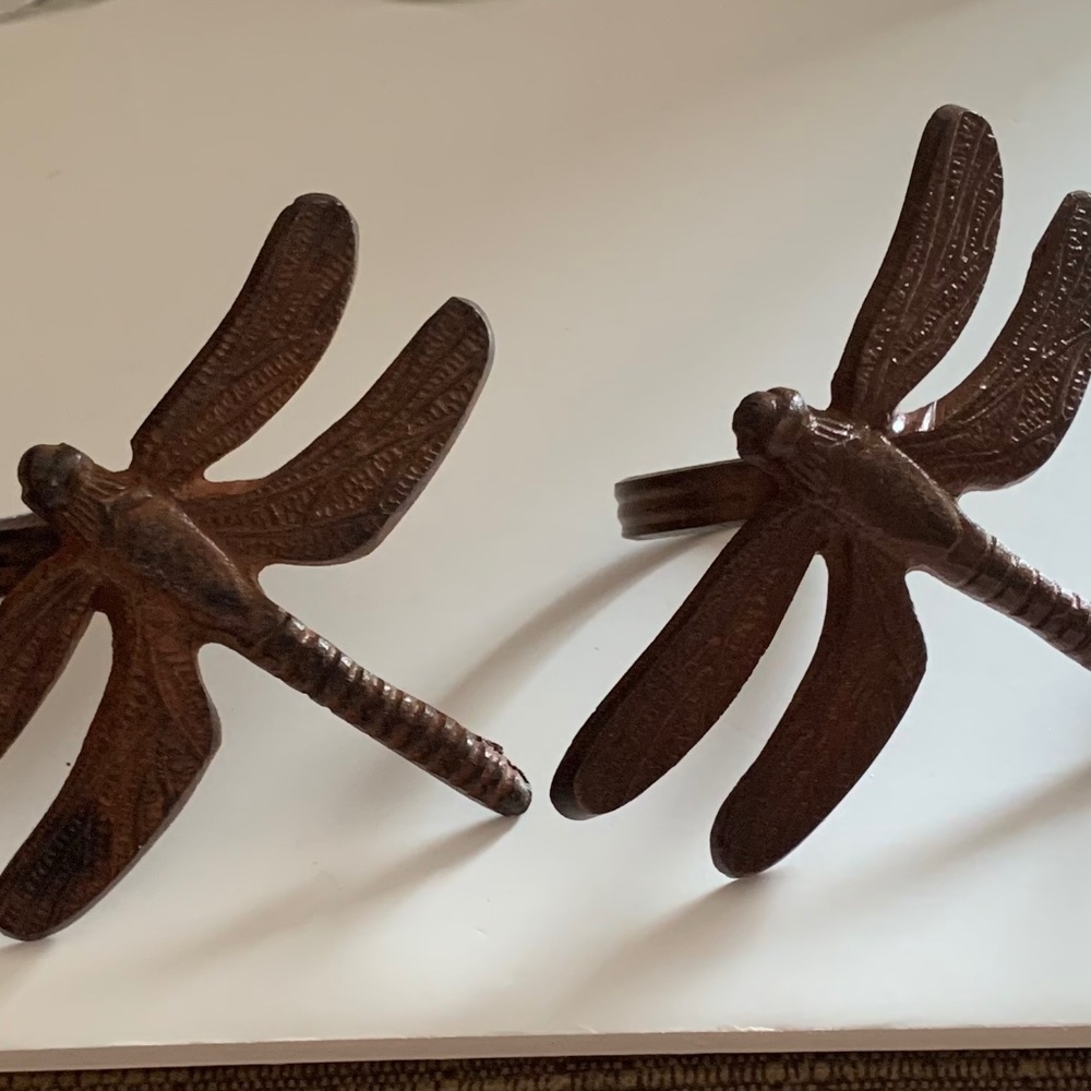 Set of 4 Dragonfly Napkin Rings